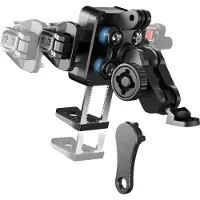 Phreeze Telefoonhouder Scooter - Aluminium - Anti-Diefstal - Spiegelmontage - Trillingsvrij - Waterdicht - Schokdemper - Universeel - Zwart