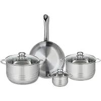 Elo Set van 1 Koekenpan 28 cm en 3 kookpotten 12, 20 en 24 cm Elo Profi Brillant