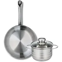 Elo Set van 1 Koekenpan 28 cm en 1 braadpan 16 cm Elo Profi Brillant