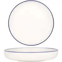 RINART Diepbord blue edge porselein 19 cm (500cc) set van 6