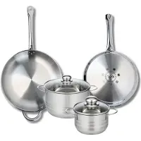 Elo Set van 2 Bakpannen 28 en 32 cm en 2 Kookpotten 16 en 20 cm Elo Profi Brillant
