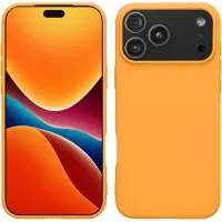 Kwmobile telefoonhoesje geschikt voor Apple iPhone 17 Pro Max - Hoesje voor smartphone - Back cover in fruitig oranje