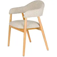 Puur Clay fauteuil hout - lichtbruin
