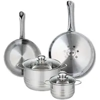 Elo Set van 2 Koekenpannen 24 en 28 cm en 2 kookpotten 14 en 20 cm Elo Profi Brillant