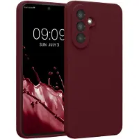 Kwmobile telefoonhoesje geschikt voor Samsung Galaxy A56 5G - TPU backcover met siliconen coating - Smartphone case in bordeaux-violet
