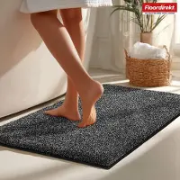 Floordirekt Badmat NASA - Antraciet 86 x 150 cm - Zachte & Duurzame Badmat met Verstevigde Randen - Waterabsorberend & Onderhoudsvriendelijk