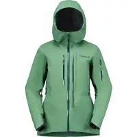 Norrøna - Dames ski jassen - Lofoten Gore-Tex Pro Jacket W Dark Ivy voor Dames - Maat S - Groen