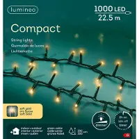 Kaemingk Led compact 22.5 meter 1000 LED groen/soft gold