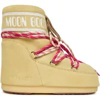 Moon Boot Snowboot Unisex Icon Low Suede Laces Light Yellow-Schoenmaat 36 - 38