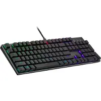 Cooler Master SK652 - Toetsenbord - achtergrondverlichting - USB - Frans - toetsschakelaar: TTC Low Profile Red - pistoolmetaal grijs