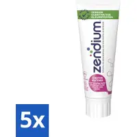 Zendium 5 x - Sensitive - Tandpasta - Natuurlijke Enzymen - 75 ml - Voordeelverpakking - 5 stuks