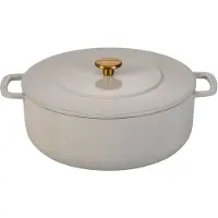 ComBekk Gietijzeren Braadpan Ø28cm - 100% Gerecycled - PFAS vrij - Geschikt voor Inductie - 5,3L - Sand