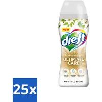 Dreft 25 x - Ultimate Care - Wasverzachter - Geurbooster - Gekleurde Was - Witte Bloem - 15 Wasbeurten - Wasmiddel - Geurbooster - Kleurbescherming - Wasverzachter - Vezelverzorging