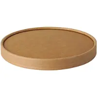 Papstar Deksels pure, voor saladeschalen, 150 mm, 50 st., composteerbaar, karton uit primaire vezels, bruin