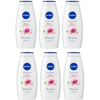 Nivea Douchegel - Rose & Almond Oil Voordeelverpakking 6 x 750 ml