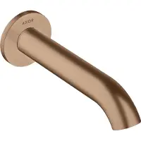Hansgrohe Uno baduitloop, gebogen, 178mm uitsprong, 38411310