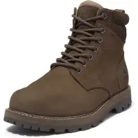 Timberland Men Britton Road Mid Lace Up Waterproof Boot Dark Brown Nubuck-Schoenmaat 41,5