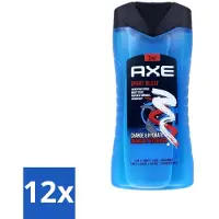 Axe 12 x - 3-in-1 Douchegel - Sport Blast - Energizing Citrus - Hydraterend - 250 ml - Douchegel Sport - Sportgeur - Hydraterende Douchegel - Frisheid Na Training - Huid Verzorging