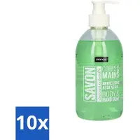 Sence 10 x - Refreshing Aloe Vera - Handzeep - Savon - 500 ml - Aloe Vera Handzeep - Handzeep Aloe Vera - Aloe Vera Handverzorging - Vloeibare Handzeep - Aloe Vera Geur