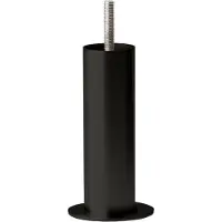 Furniture Legs Europe Stalen meubelpoot zwart rond ø 4 cm en hoogte 17 cm (M8)