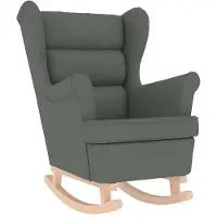 vidaXL Schommelstoel 74x90x102 cm stof donkergrijs