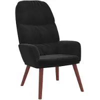vidaXL Relaxstoel fluweel zwart