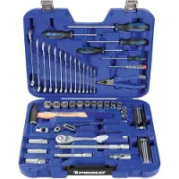 Promat /Tecwerk Gereedschapskoffer | 47-delig | in kunststof koffer | 4-24 mm - 4000820631