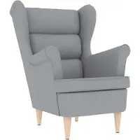 vidaXL Fauteuil 74x84x100 cm stof lichtgrijs