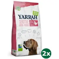 Yarrah 2x10 kg dog biologische brokken sensitive kip zonder toegevoegde suiker hondenvoer