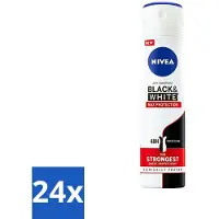 OEM 24 x - Deodorant - Spray - Black & White Max Protection - 150 ml - Anti-transpirant - Zweetbescherming - Vlekkenvoorkomend - Kledingbescherming - 48 Uur Bescherming
