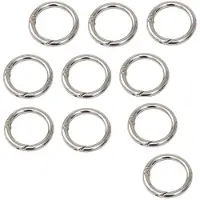 INF Ronde sleutelhangers met karabijnhaak 10-pack