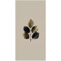 PosterMonkey Poster 75x150 cm - Beukenbladeren - Bruin - Groen - neutraal - Posters - Kamer decoratie - Wanddecoratie woonkamer - Muurdecoratie slaapkamer