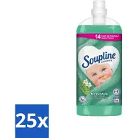 Soupline 25 x - Wasverzachter - Aloë Vera - 56 Wasbeurten - 1.3L - Wasverzachter Aloë Vera - Frisse Geur - Zachte Kleding - 14 Dagen Frisheid - Natuurlijke Geur