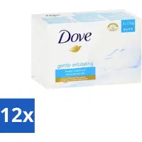 Dove 12 x - Zeep - Gentle Exfoliating - Verfrissend - 4 x 100 g - Beauty Bar - Exfolierende Zeep - Zachte Huid - Vochtige Huid - Huidverzorging