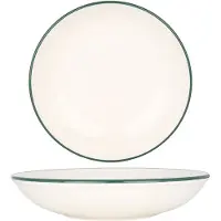 RINART Diepbord green edge porselein 20 cm (650cc) set van 6