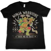 Teenage Mutant Ninja Turtles Ninja- Warrior's No Rules Kids T-shirt voor kinderen, zwart