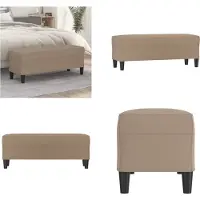 vidaXL Bankje 100x35x41 cm kunstleer cappuccinokleurig