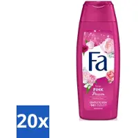 Fa 20 x - Pink Passion - Douchegel - Roze Roos - 250 ml - Douchegel Roze Roos - Roze Roos Geur - Douchegel Voor Huid - Huid Verzorging - Verfrissende Douchegel