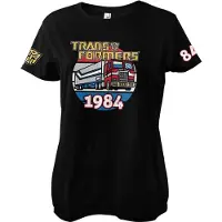 Transformers Optimus Prime uit 1984 Girly T-shirt voor dames, zwart