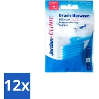 Jordan 12 x - Between M - Interdentale ragers - 0.6 mm - 10 Ragers - Interdentale Ragers - Tandplak Verwijderen - Tanden Reinigen - Gebitsproblemen Voorkomen - Tandsteen Voorkomen