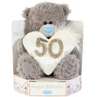 Me to You Knuffel Beer M7 16 cm 50 jaar Heart