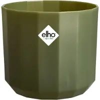 Elho Bloempot Facet - Kunststof - Bos Groen - Diam.26xh23,3cm