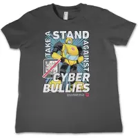 Transformers Kinder T-Shirt Take A Stand Against Cyber Bullies Kids Tee HSB-12-TF1205-DTF559 DarkGrey-4 Jahre