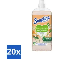 Soupline 20 x - Wasverzachter - Oranjebloesem - 52 Wasbeurten - 1.3L - Wasverzachter - Plantaardige Zachtheid - Oranje Bloesem - Zachte Was - Natuurlijke Zachtheid