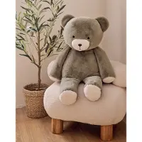 Noukie'S - Knuffel - 80 cm - Beer - Kaki