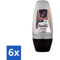 Rexona 6 x - Advanced Protection - Deo Roll-on - Anti-transpirant - 50 ml - Deo Roll-on - Anti-transpirant - Zweetbehandeling - Geurverlichting - Zweetbescherming