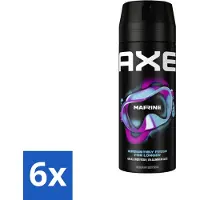 Axe 6 x - Deodorant Bodyspray - 100% Fresh Fragrance - Marine - Sea Breeze & Sage - 150 ml - Marine Deodorant - Zeebries Geur - Bodyspray - Frisheid - 48 Uur Geur