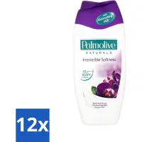 Palmolive 12 x Naturals - Douchecrème - Onweerstaanbaar Zacht - 250 ml - Douchegel Orchidee Melk - Hydraterende Douchegel - Verzorgende Douchegel - Luxe Douchegel - Douchegel Voor Gevoelige Huid