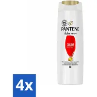 Pantene 4 x - Shampoo - Color Protect Volume - Kleurbehoud en Volume - Voor Gekleurd Haar - 225 ml - Kleurbehoud - Volume - Gekleurd Haar - Bescherming - Pro-V