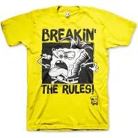 Spongebob SquarePants Breakin' The Rules T-Shirt Yellow-2XL